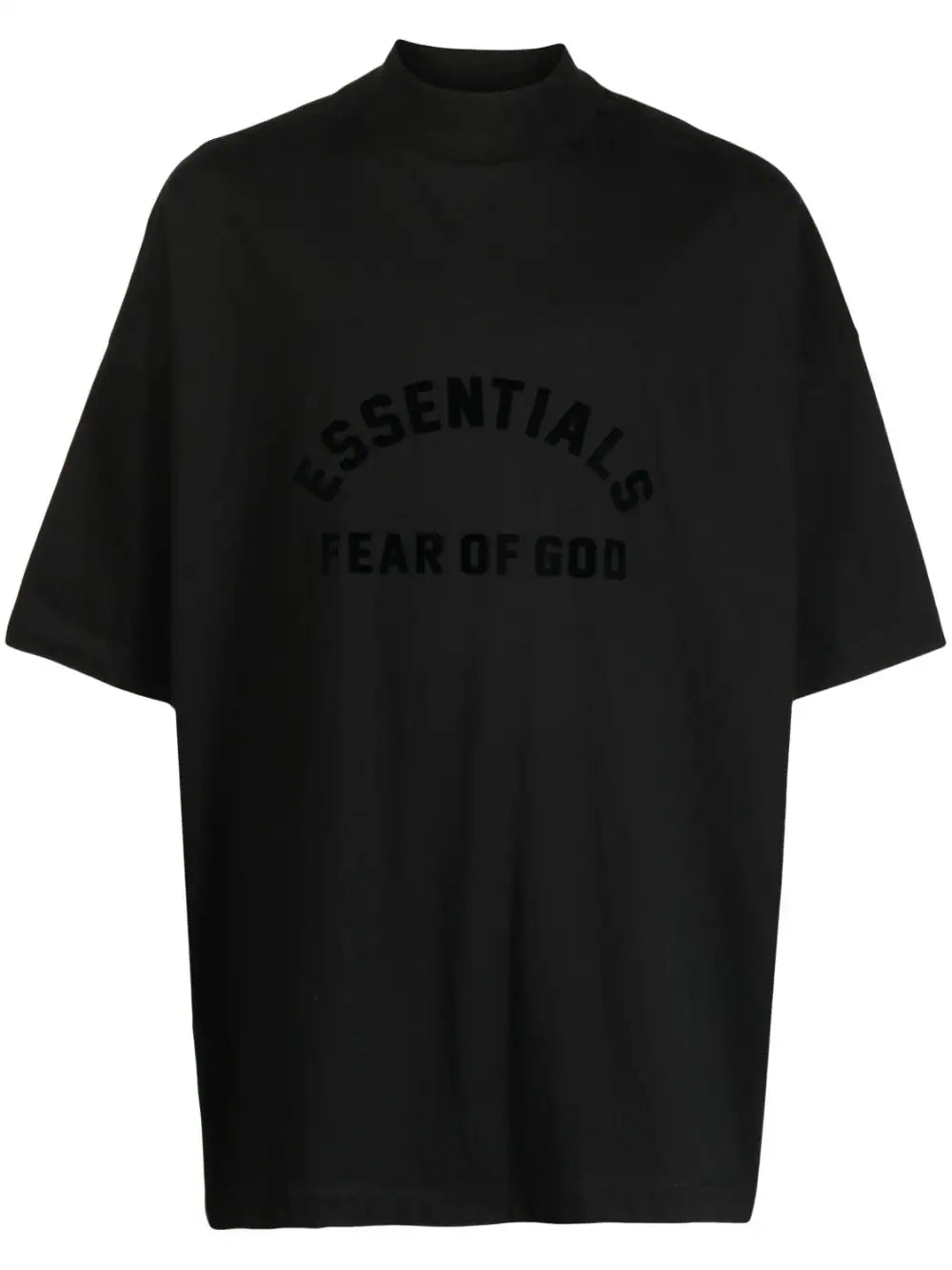 ESSENTIALS Black Bonded T-Shirt