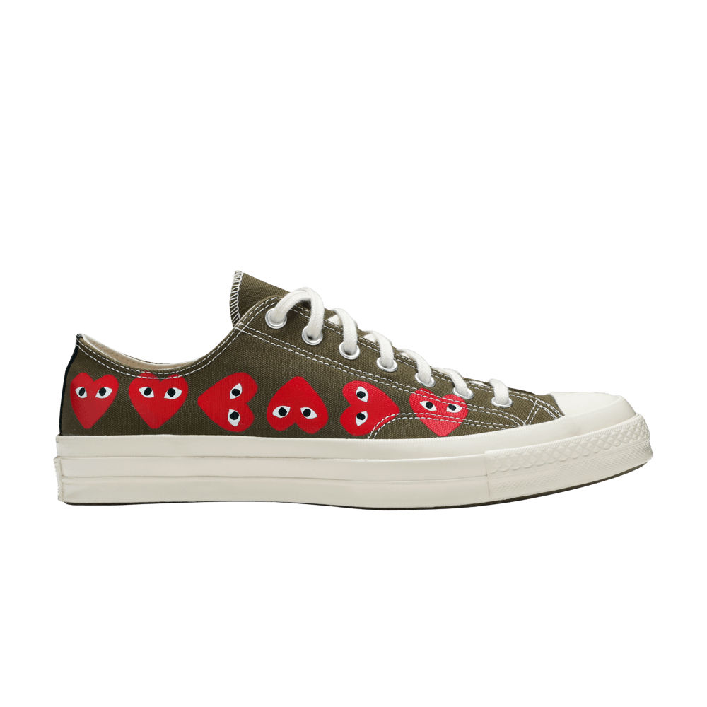 Converse Chuck Taylor All-Star 70 Ox Comme des Garcons Multi Heart Green