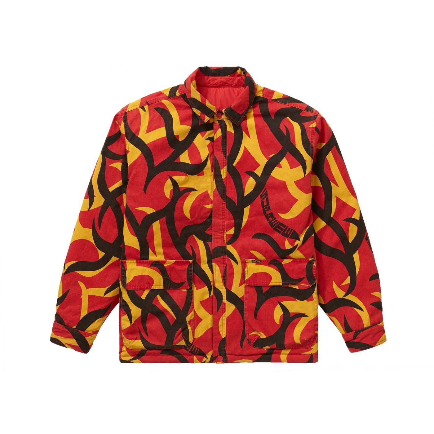 Supreme Reversible puffy work jacket (Red Camo) - Centrall Online