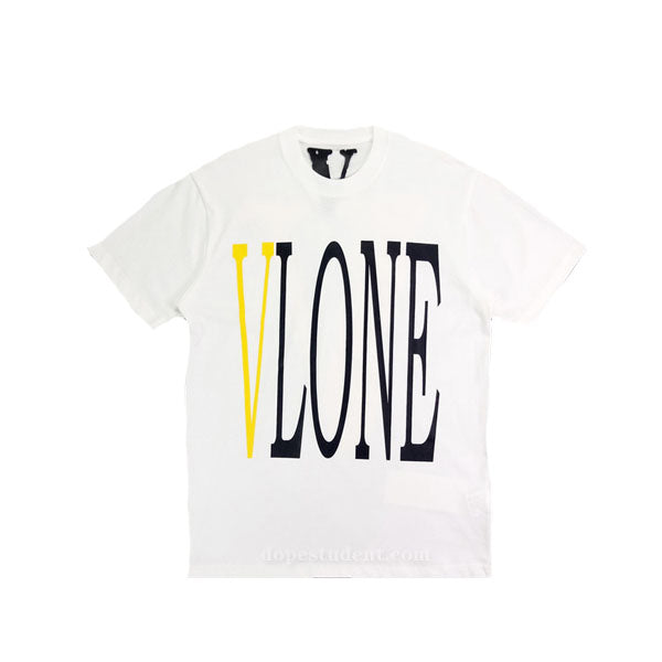 Vlone Tokyo Popup Yellow Green White Tee - Centrall Online