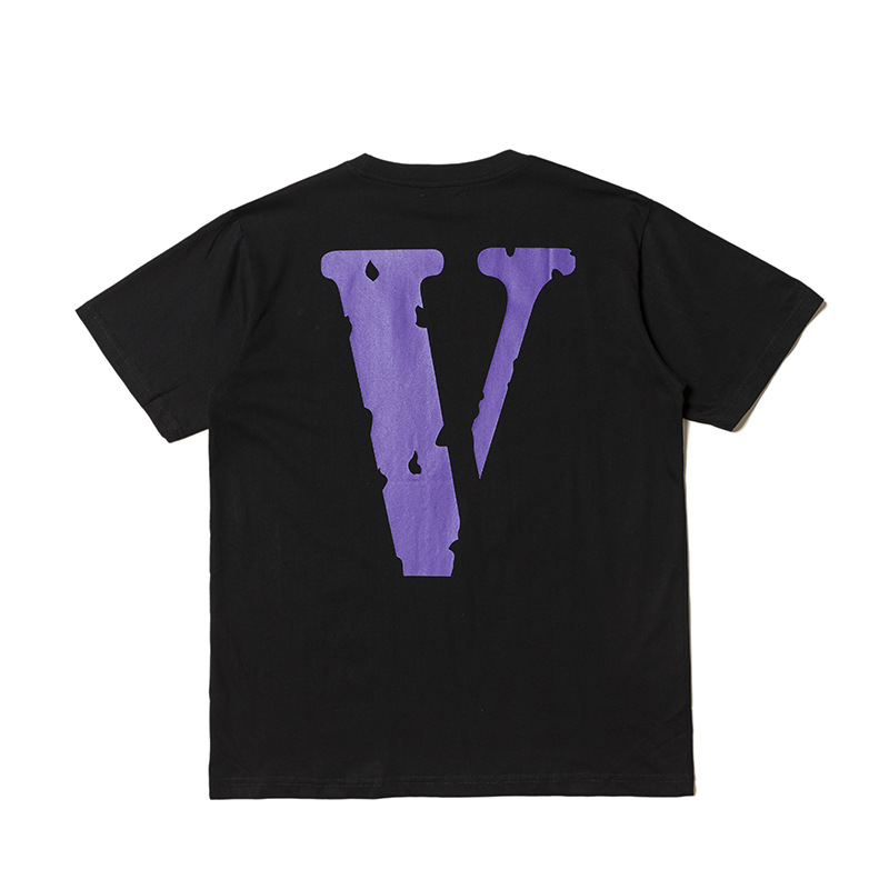 Vlone Friends T-Shirt Black Purple - Centrall Online