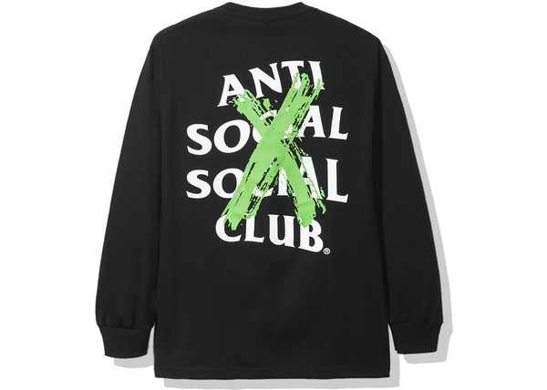 Anti Social Social Club Cancelled Remix Long Sleeve Tee (FW19) Black - Centrall Online
