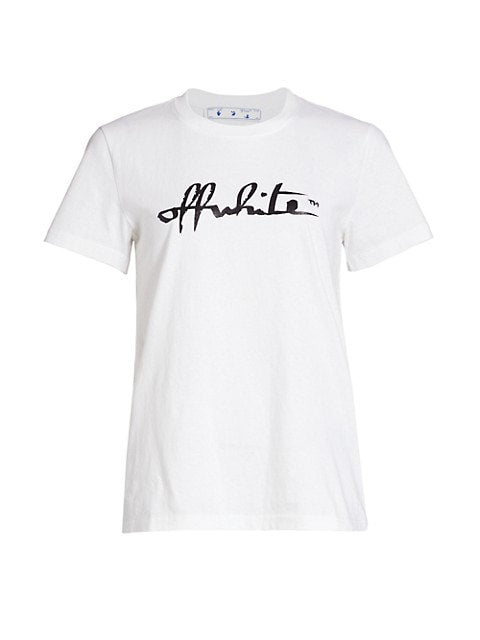 Off-White Script 21 Women Casual Tee White - Centrall Online