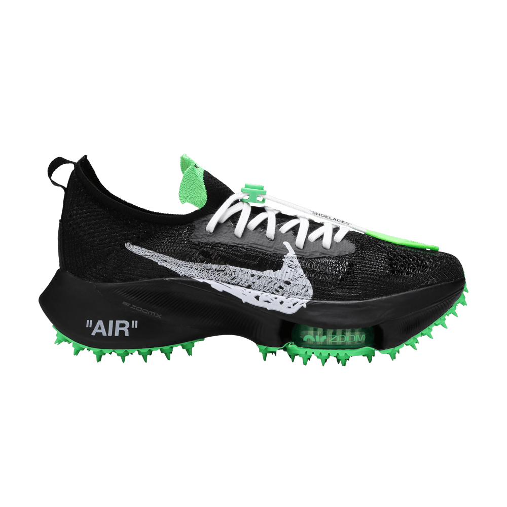 Nike Air Zoom Tempo NEXT% Flyknit Off-White Black Scream Green