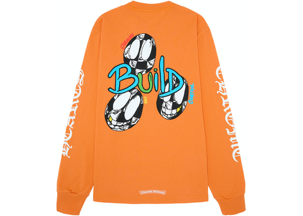 Chrome Hearts Matty Boy Link & Build L/S T-shirt Orange - Centrall Online