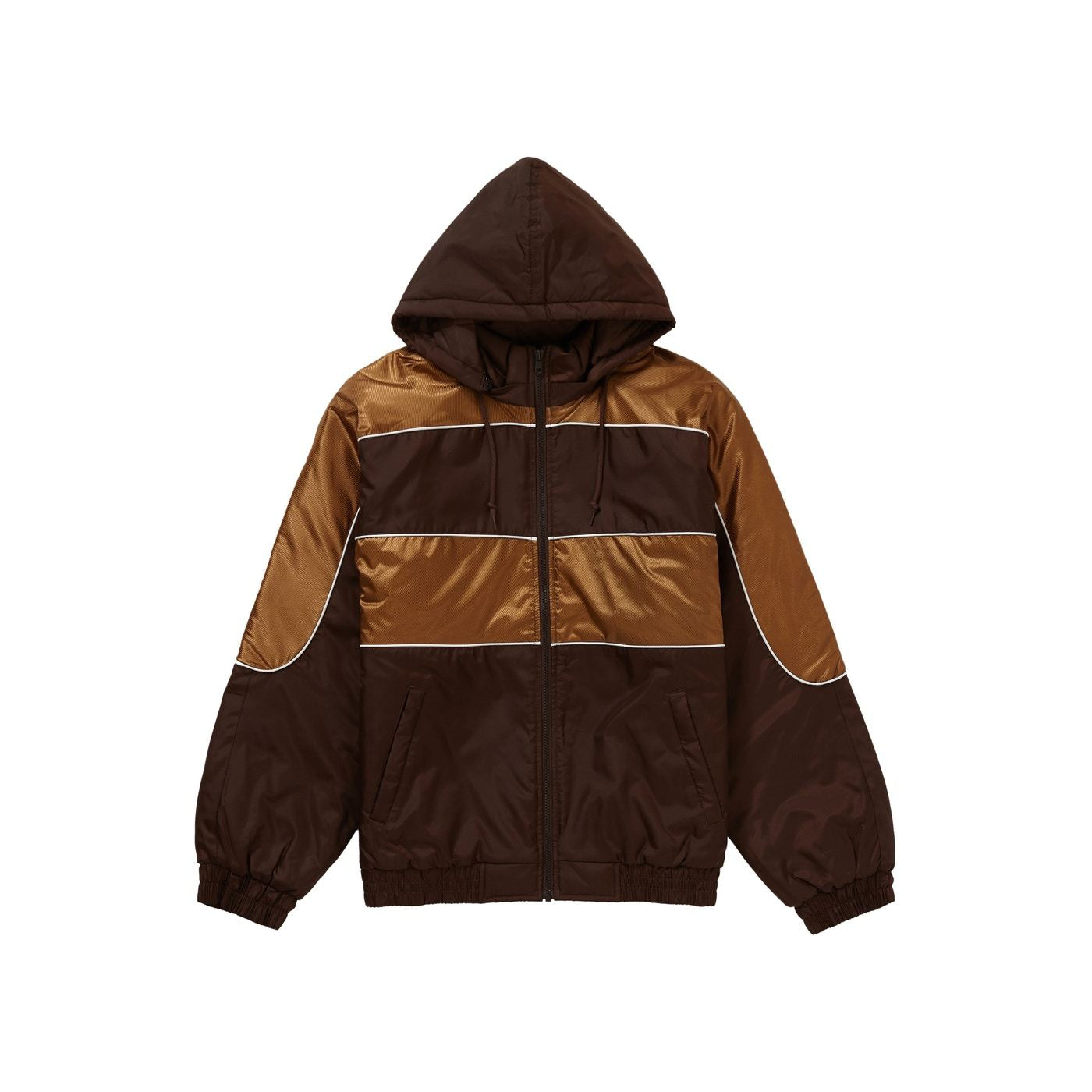 Supreme Sports Piping Puffy jacket (Brown) - Centrall Online