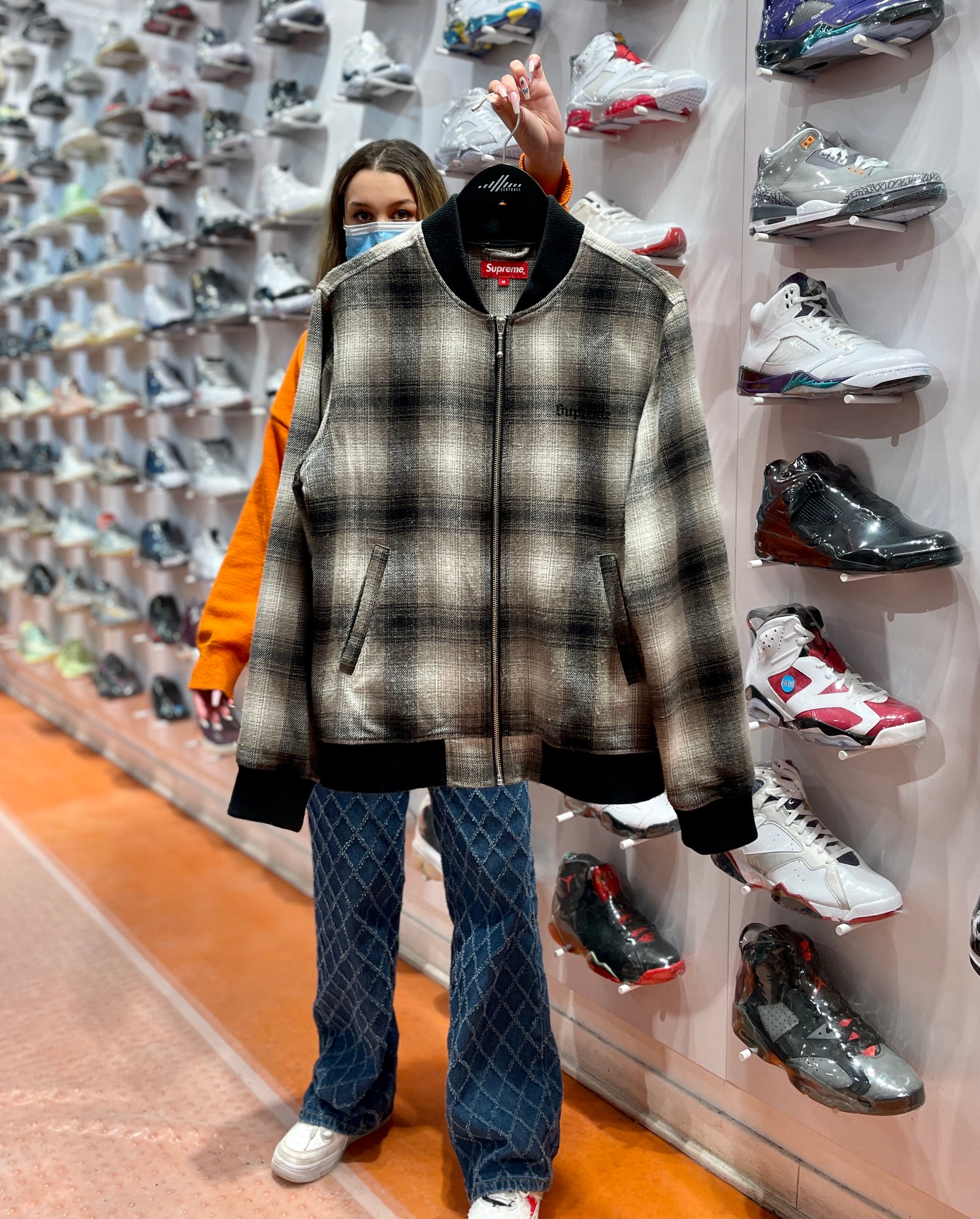 Supreme Shadow Plaid Bomber - Centrall Online