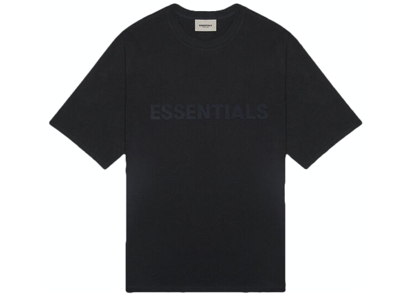 Fear of God Essentials Boxy T-Shirt Applique Logo Dark Slate/Stretch Limo/Black - Centrall Online
