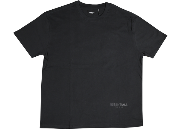 Fear of God Essentials 3M Logo Boxy T-shirt Black/White - Centrall Online