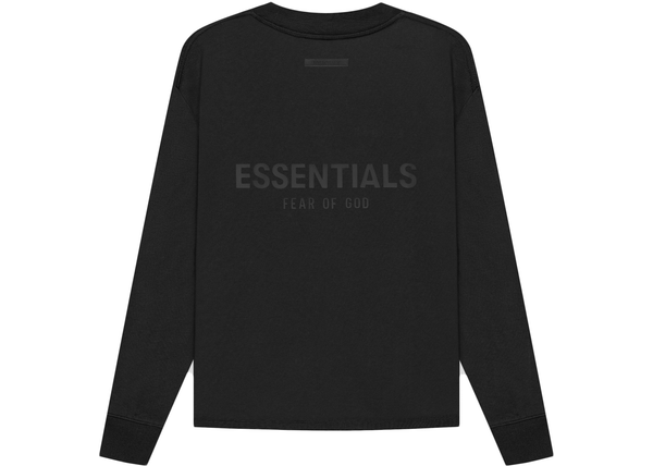 FEAR OF GOD ESSENTIALS Long Sleeve T-shirt Black/Stretch Limo - Centrall Online