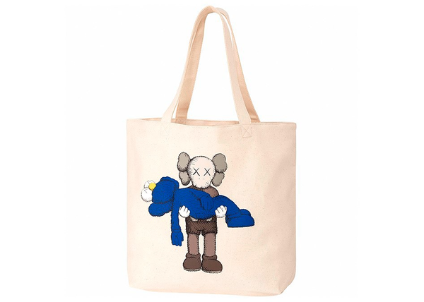 KAWS x Uniqlo Gone Tote Bag Natural - Centrall Online