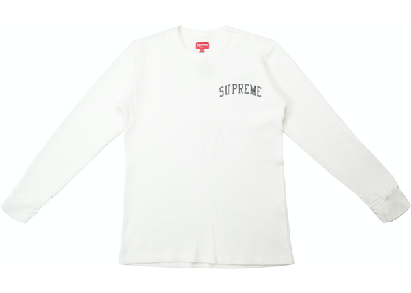 Supreme Arc Logo L/S Thermal White - Centrall Online