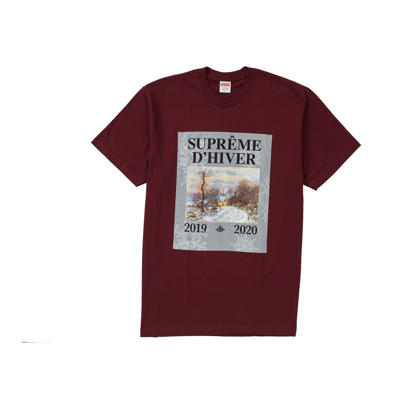 Supreme - D'hiver Tee Burgundy - Centrall Online