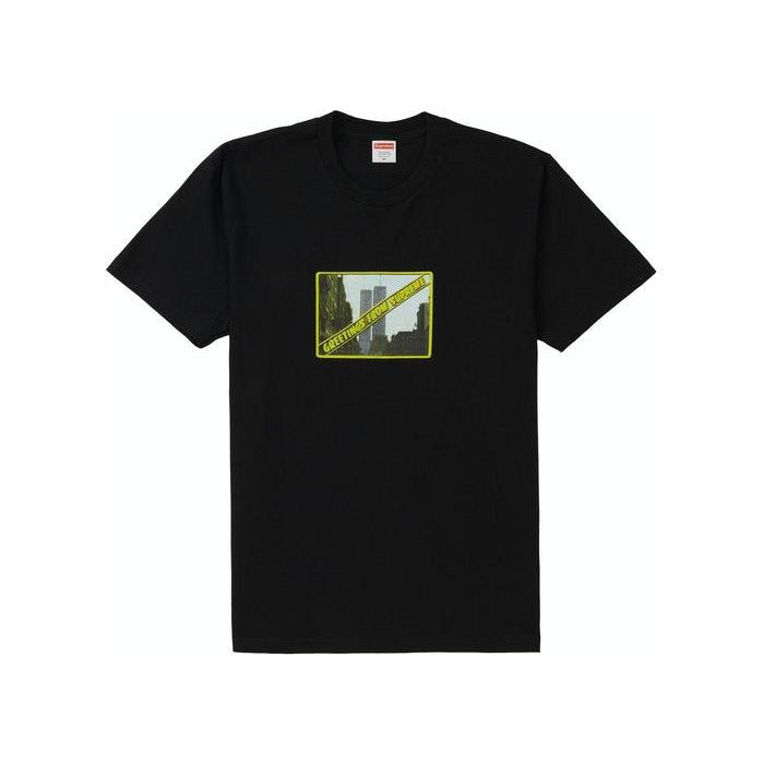 Supreme - Black Greetings Tee - Centrall Online