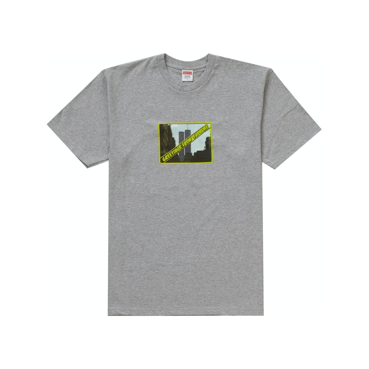 Supreme "Greetings from Supreme" Grey Tee - Centrall Online