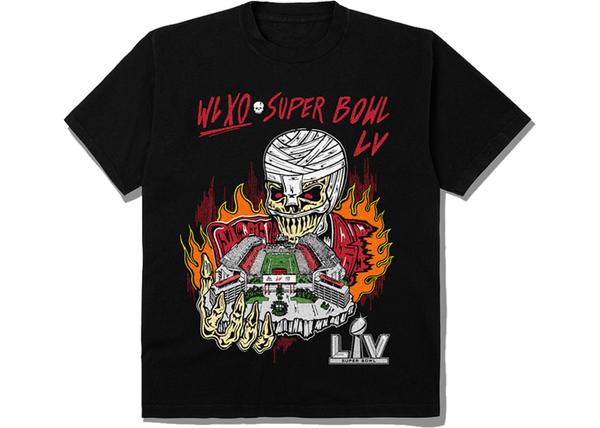 The Weeknd x Warren Lotas XO Super Bowl LV Tee Black - Centrall Online