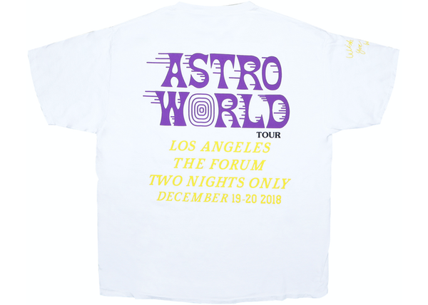Travis Scott Astroworld LA Exclusive T-Shirt White - Centrall Online