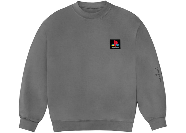 Travis Scott Ps Classic Youth Crewneck Washed Grey - Centrall Online