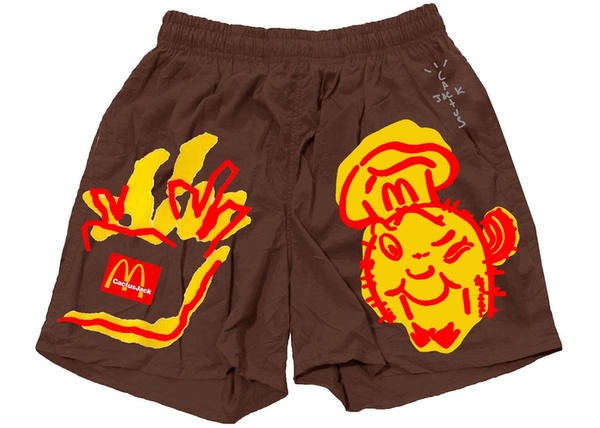 Travis Scott x McDonald's Illustration II Shorts Brown - Centrall Online