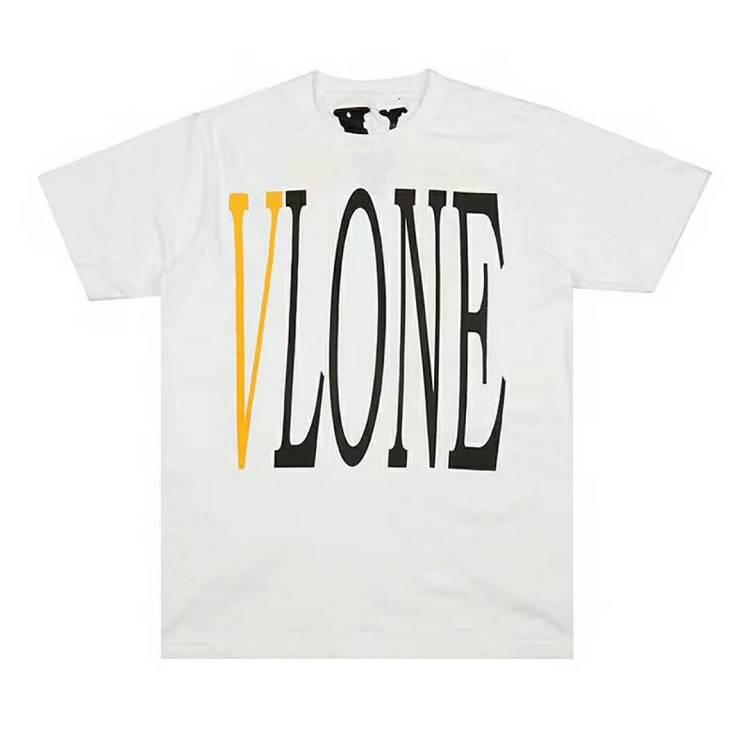 VLONE -Yellow, Black and White Tee - Centrall Online