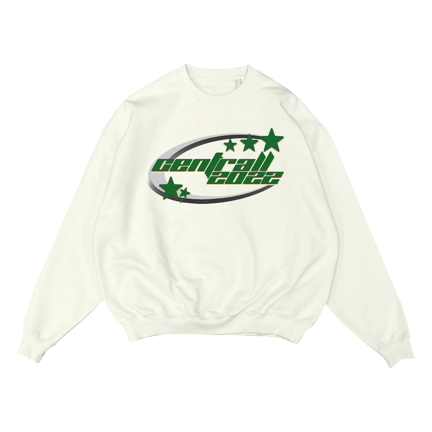 Centrall Moon Star “City of Lights" Crewneck White
