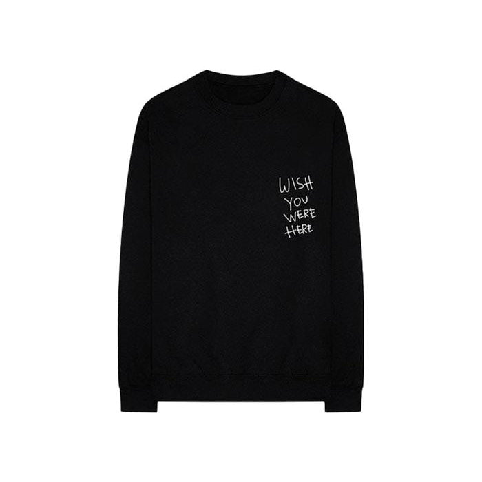 Wish You Were Here long sleeve black - Centrall Online