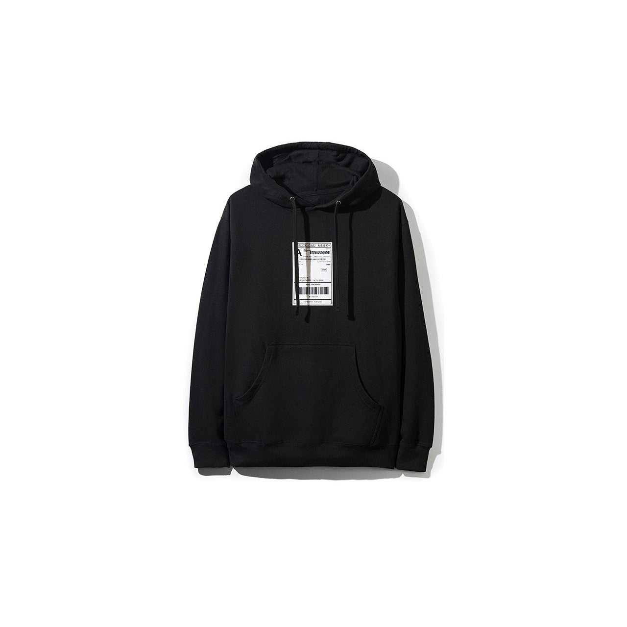 ASSC Black Shipping Label Hoodie - Centrall Online