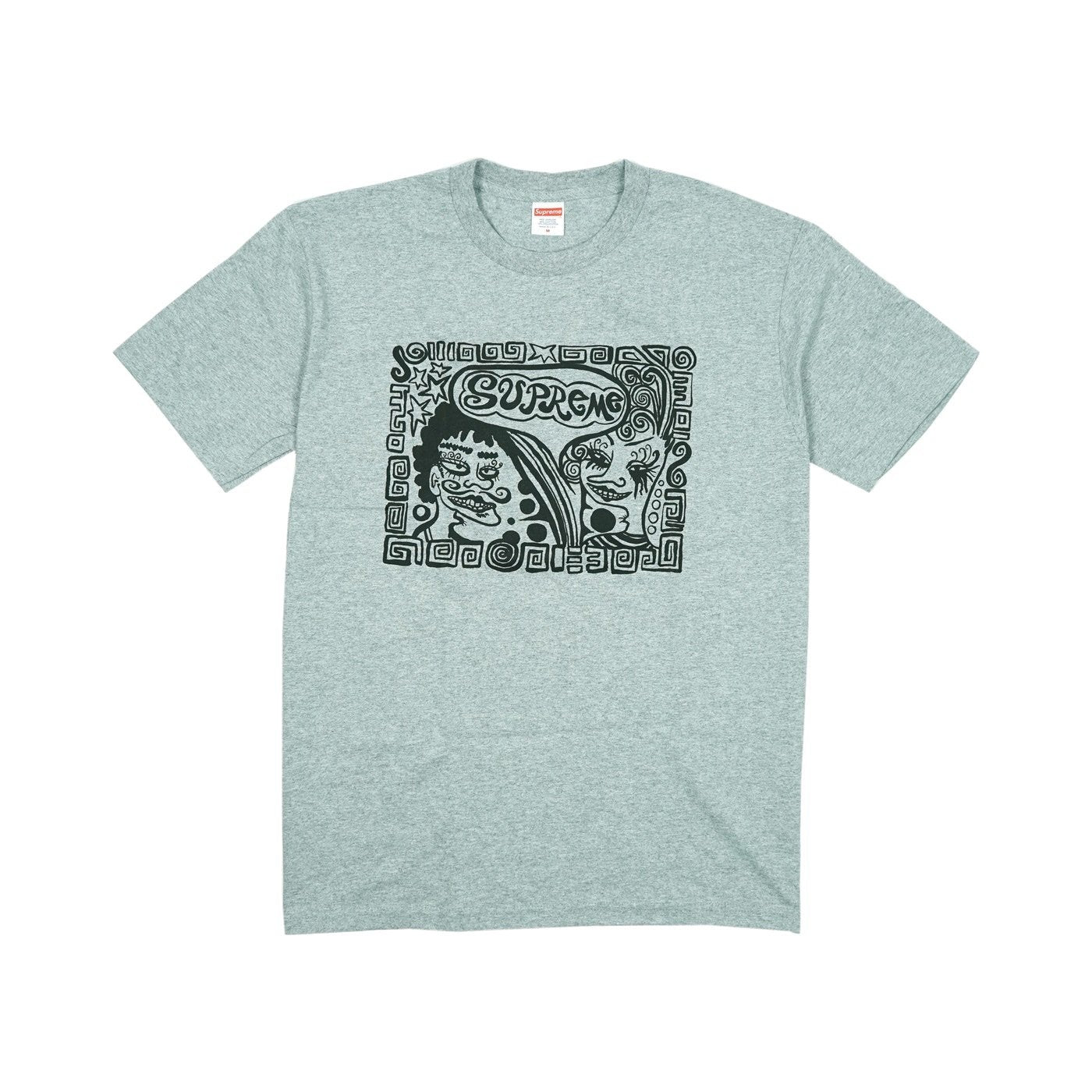 Supreme Faces Tee Heather Grey - Centrall Online