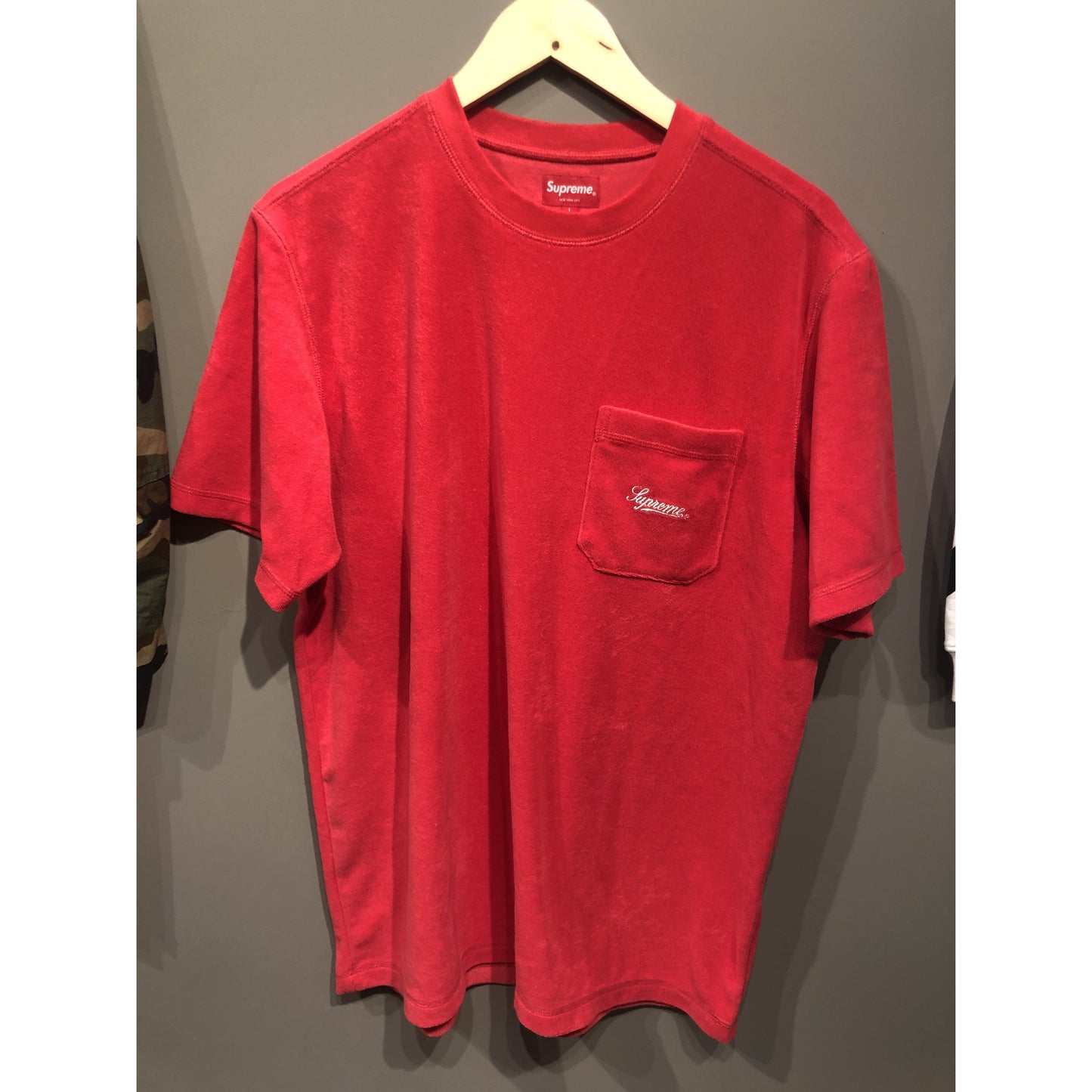 Supreme red pocket tee - Centrall Online