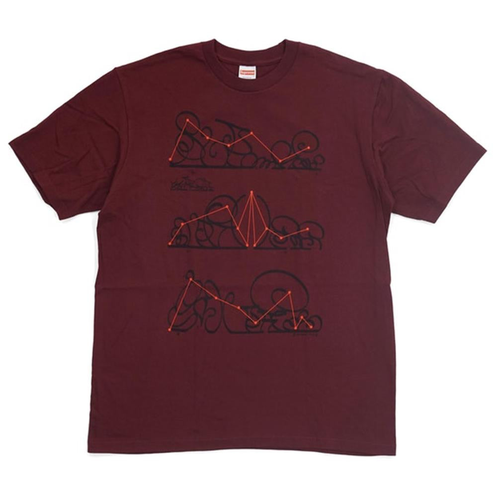 Supreme system tee burgundy - Centrall Online