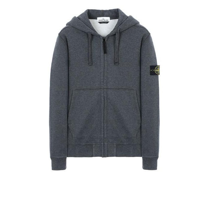 Stone Island Dark Grey Zip-Up Sweatshirt - Centrall Online