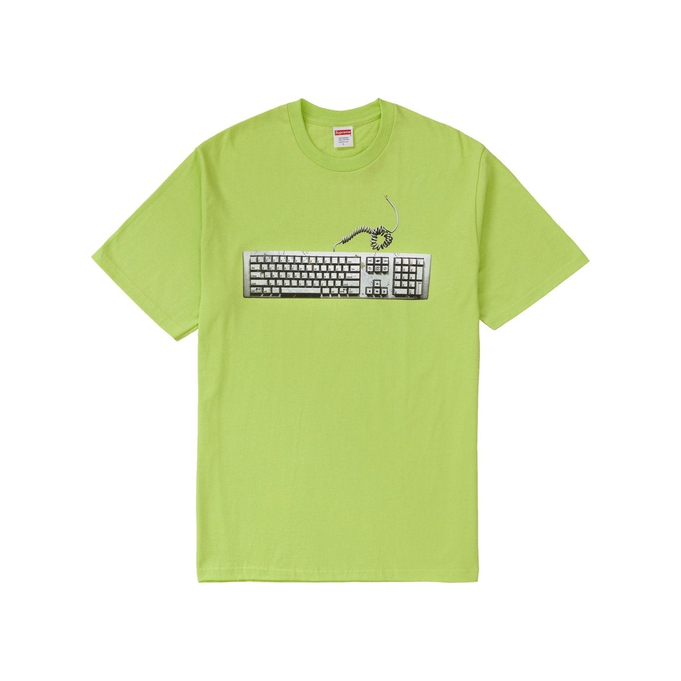 Supreme keyboard tee neon green - Centrall Online