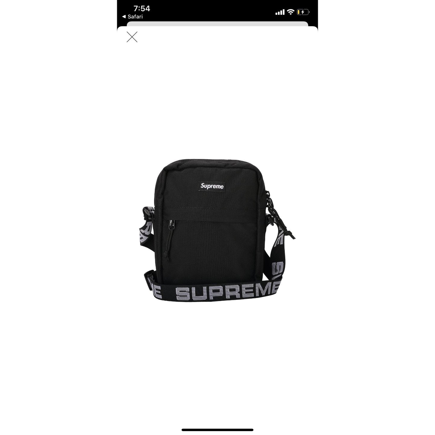Supreme Shoulder Bag SS18 black - Centrall Online