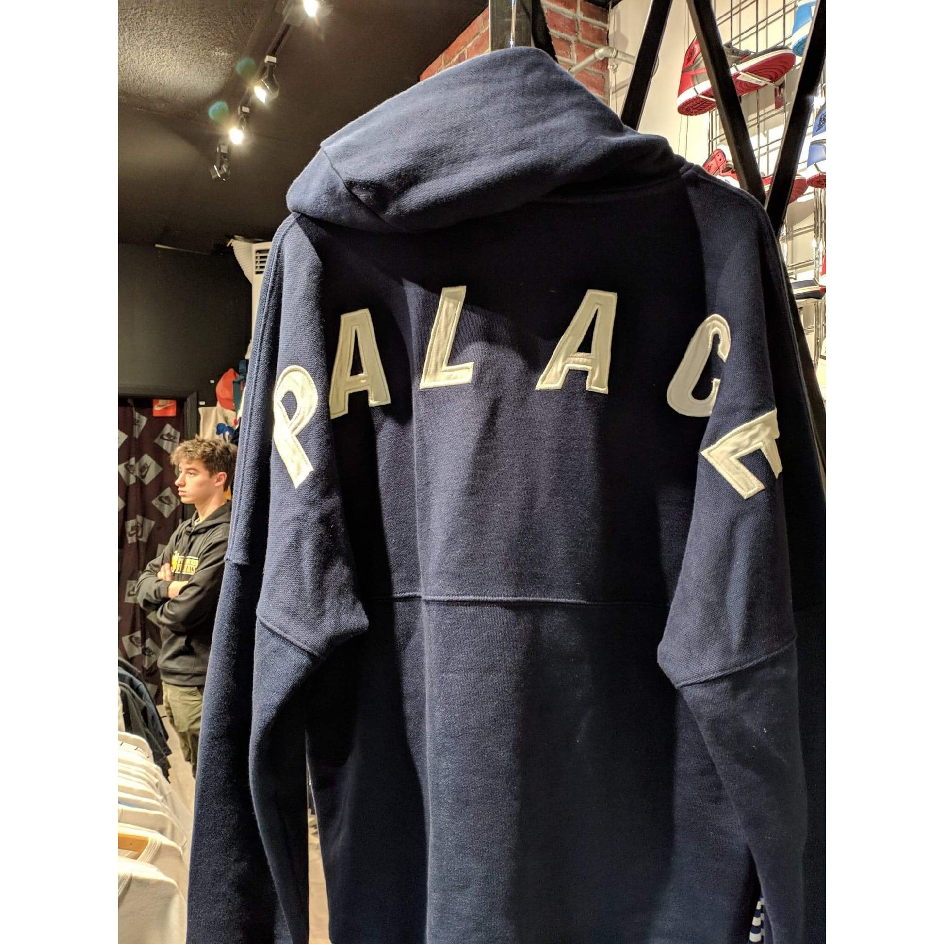 Palace Zip Up Hoodie "Navy Blue" - Centrall Online