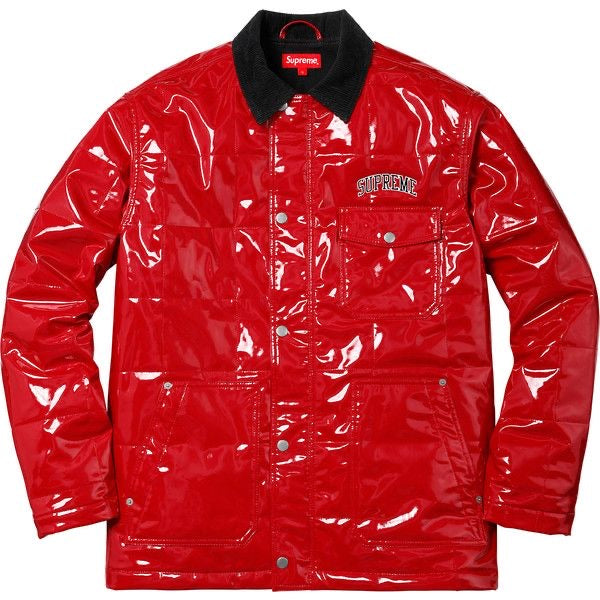 Supreme Patent Leather Red Jacket - Centrall Online