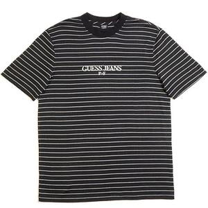 Guess x Places + Faces Reflective Black Striped Tee - Centrall Online