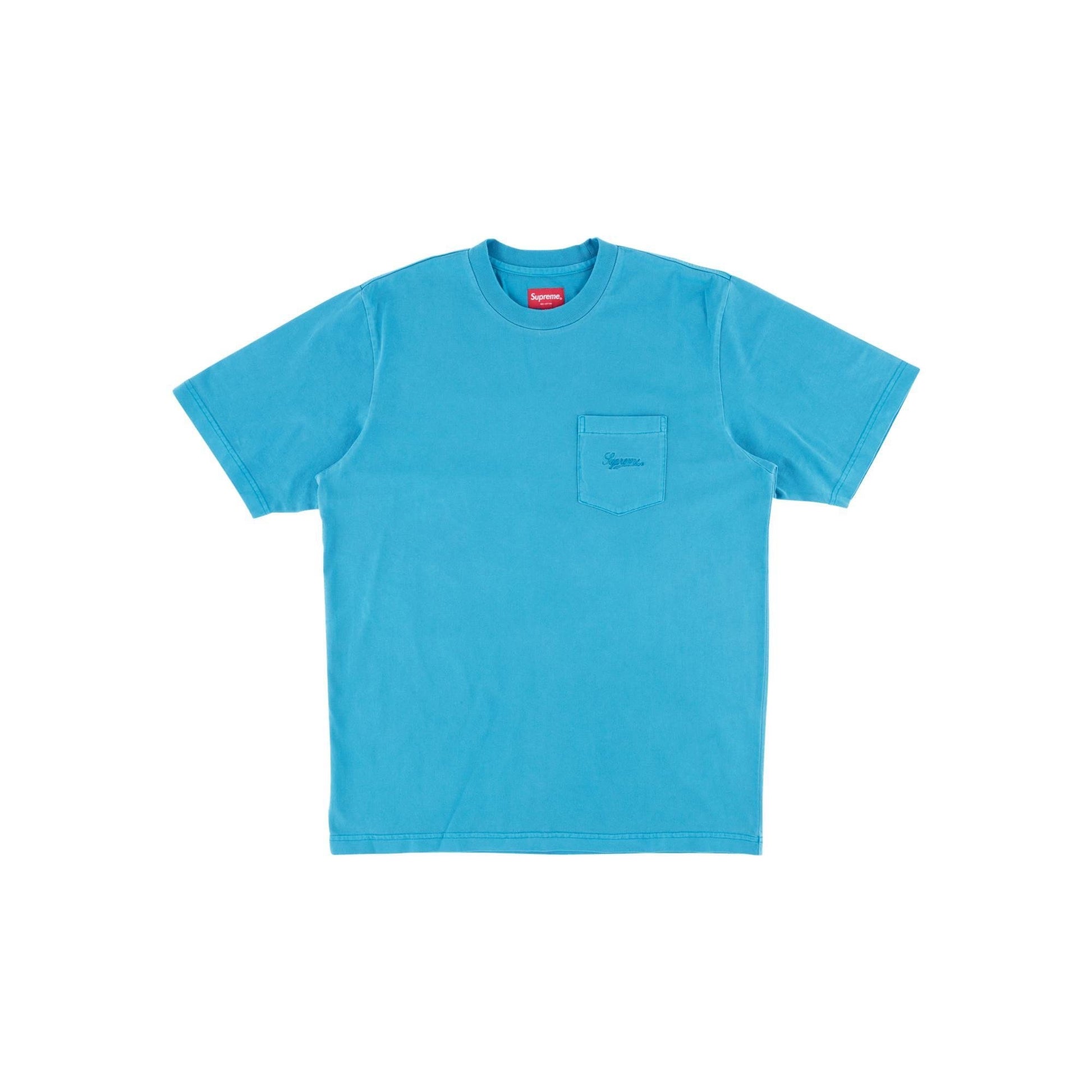 Supreme Overdyed Pocket Tee Washed Blue - Centrall Online