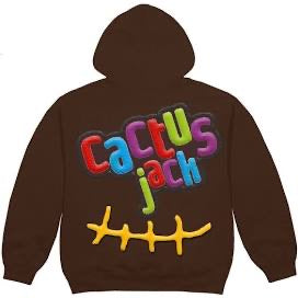 Cactus Jack multicolour brown hoodie - Centrall Online