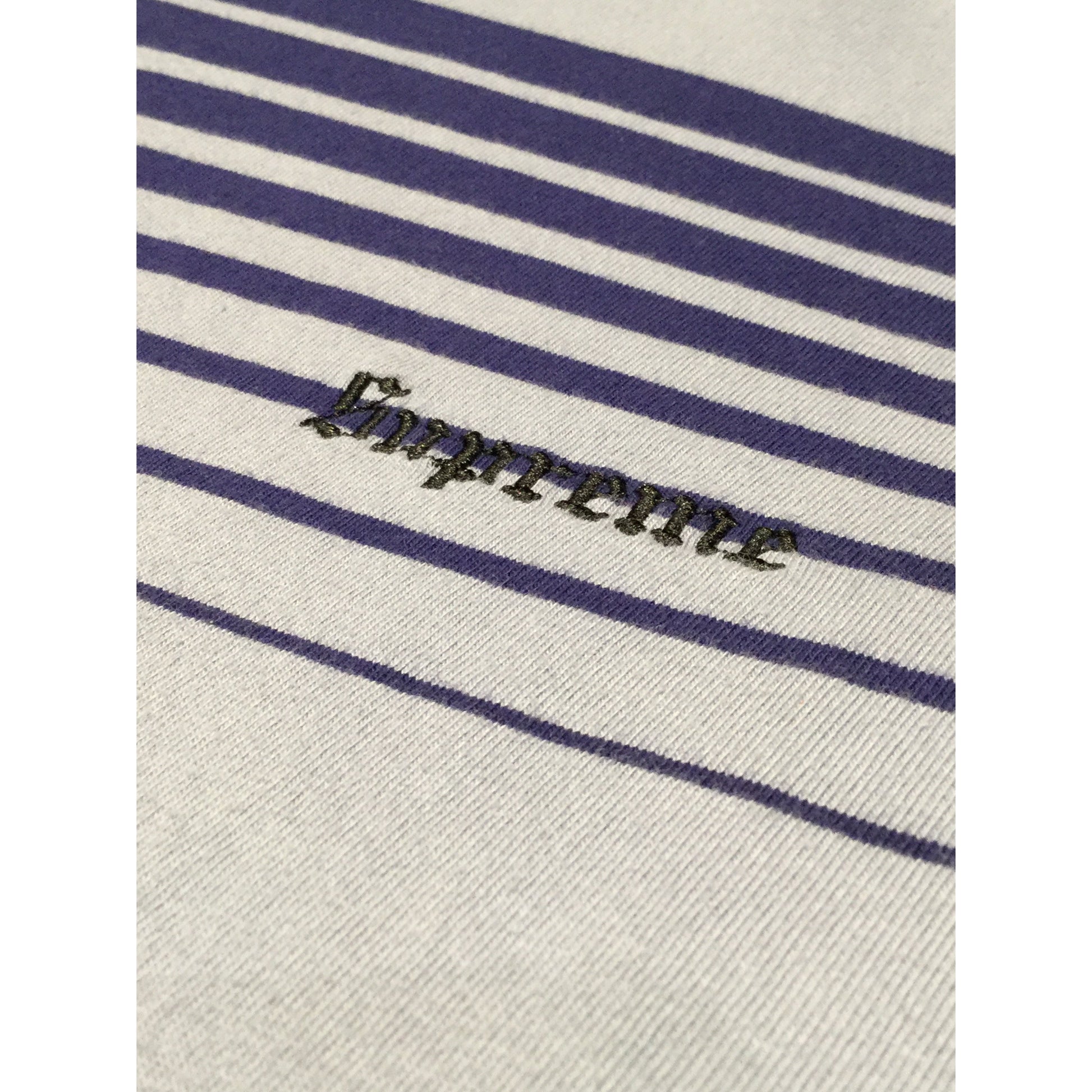 Supreme "Stripes Grey and Blue" Long sleeve - Centrall Online