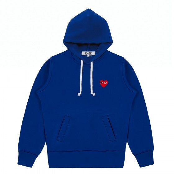 CDG Play Hoodie Blue - Centrall Online