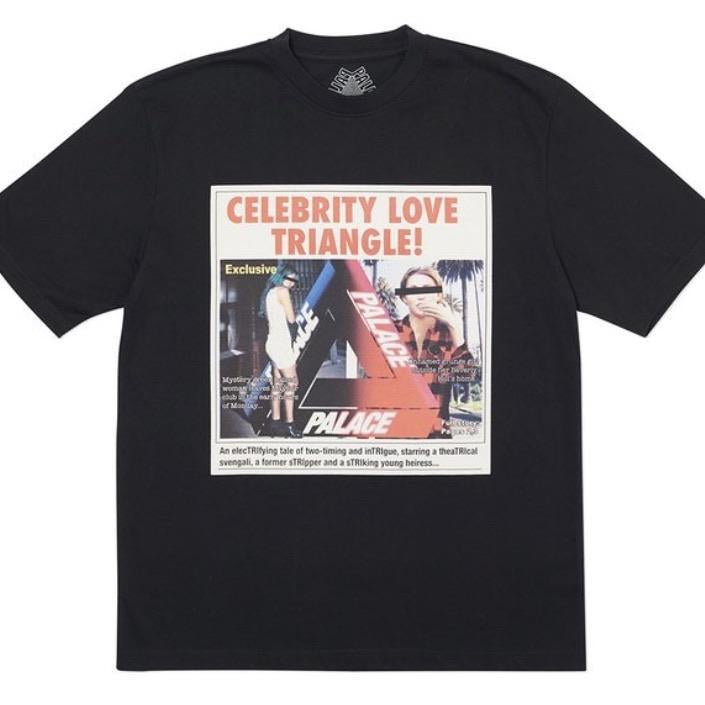 Palace "Celebrity Love Triangle Tee" Black - Centrall Online