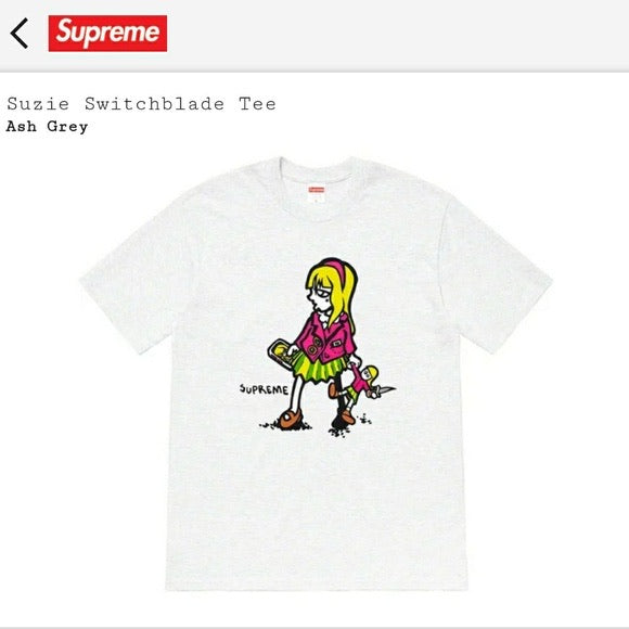 Supreme Suzy Tee "White" - Centrall Online