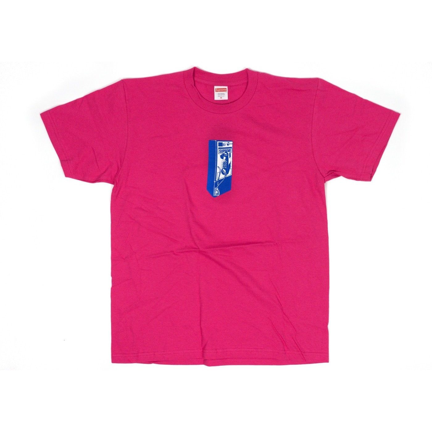 Supreme pay phone tee dark pink - Centrall Online