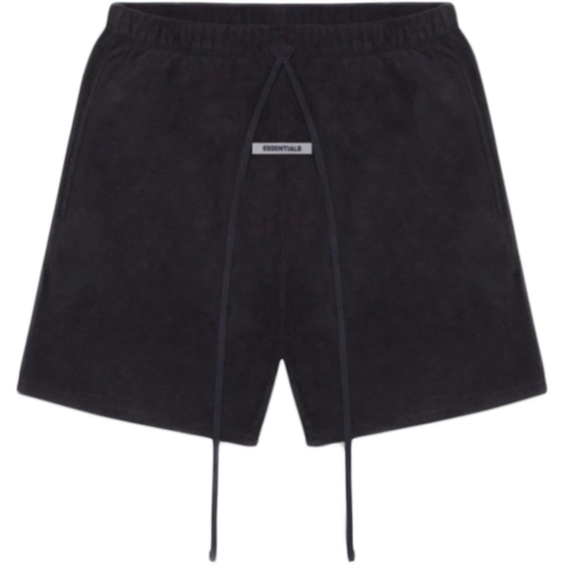 FOG Essentials - Black Polar Fleece Shorts - Centrall Online