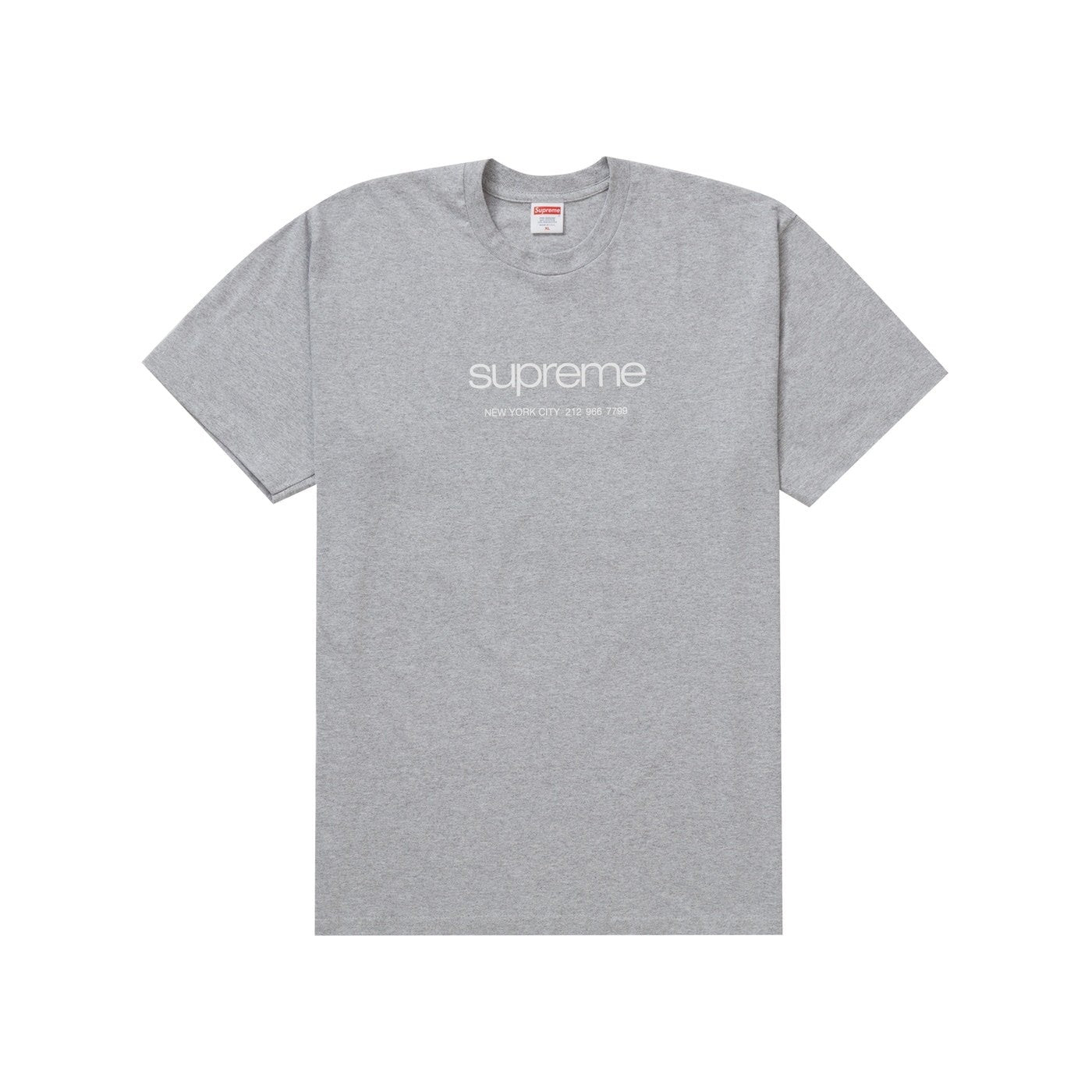 Supreme Shop Tee Heather Grey SS20 - Centrall Online