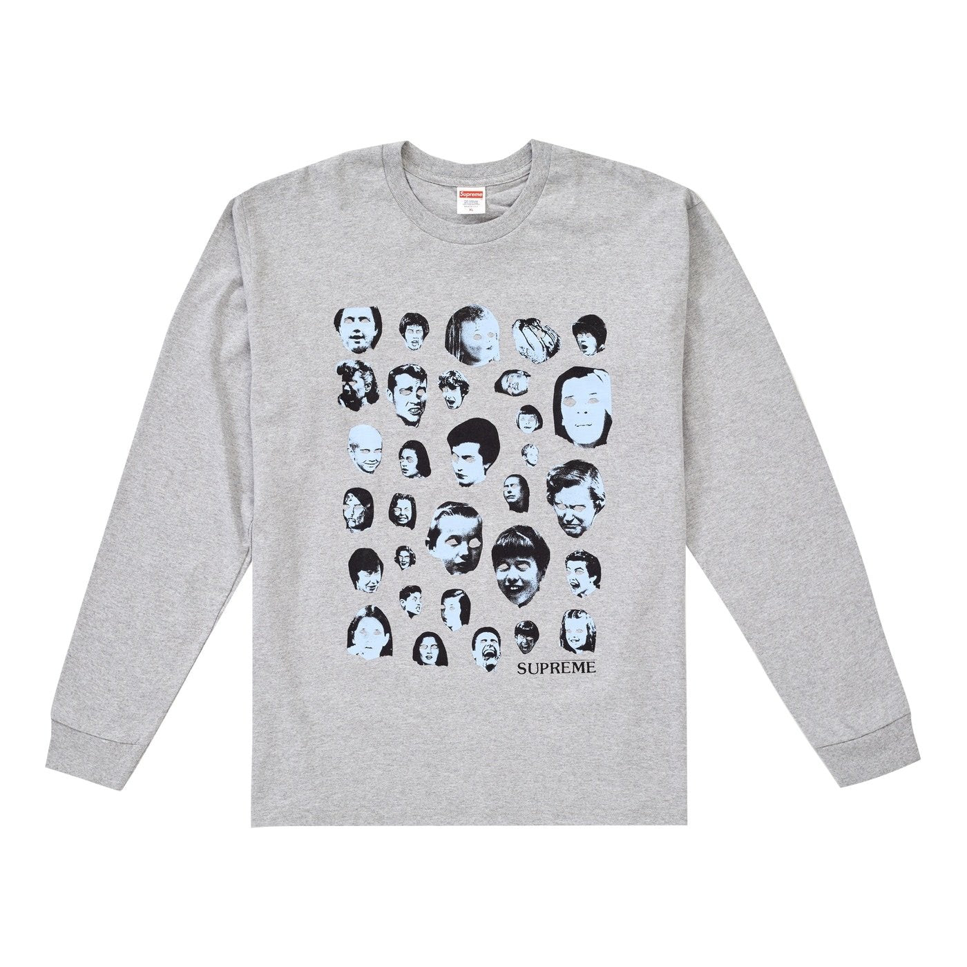 Supreme Faces L/S "Grey" - Centrall Online