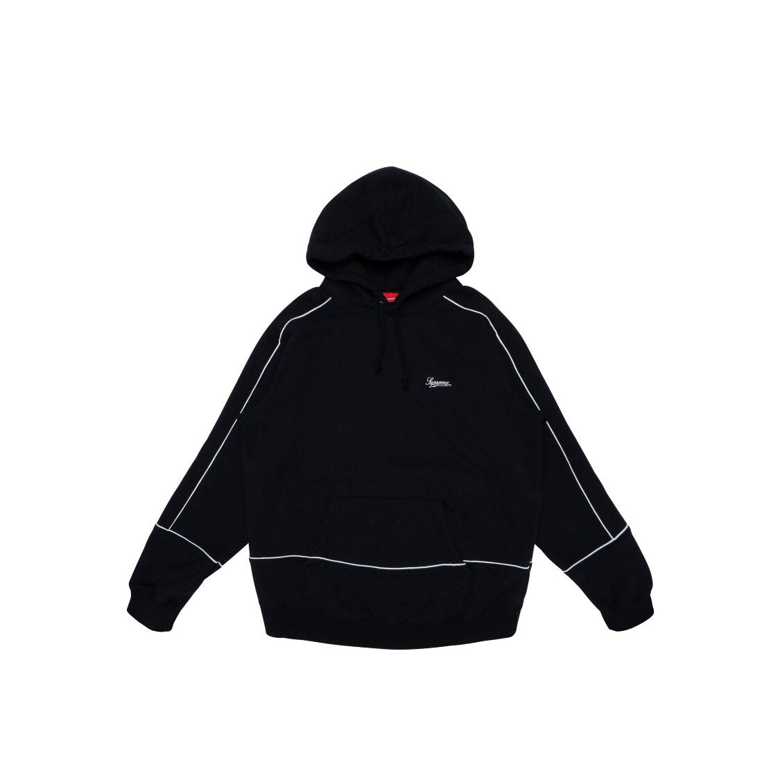 Supreme piping hoodie “black” - Centrall Online