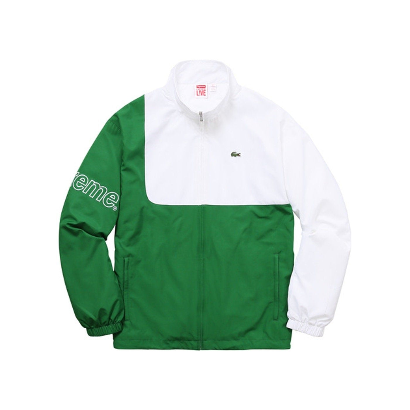 Supreme Lacoste Jacket "green and white" - Centrall Online