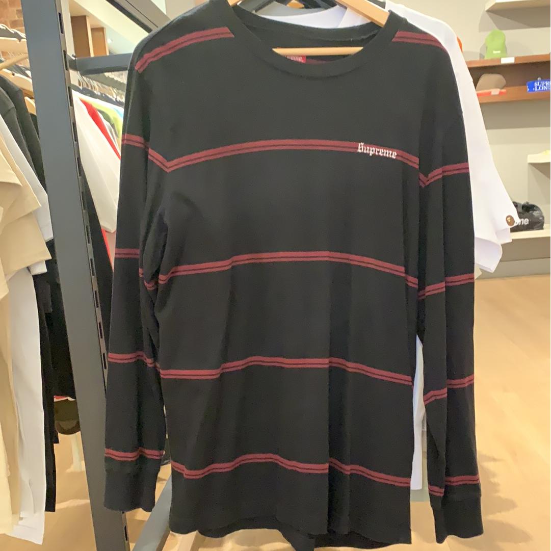 Supreme longsleeve stripe red - Centrall Online