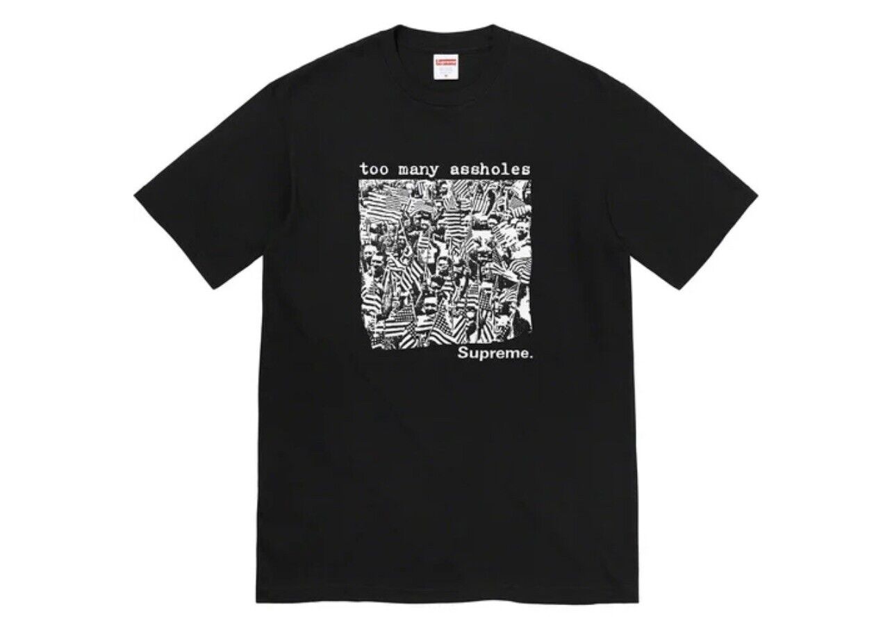 Supreme Too Many Assholes Tee Black - Centrall Online